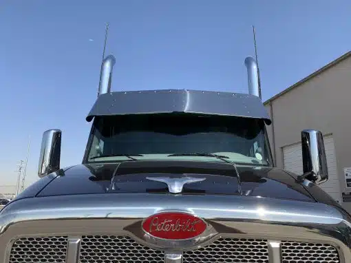 Peterbilt 579 18" Drop Sunvisor with 10-3/4" Light Holes - Image 2