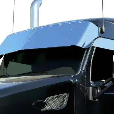 Peterbilt 579 18" Drop Sunvisor with 10-3/4" Light Holes