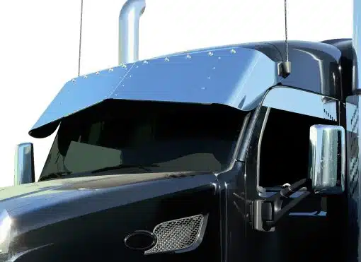 Peterbilt 579 Bowtie 18" x 16" Sunvisor with 10- 3/4" Light Holes