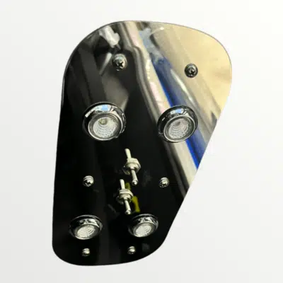 Peterbilt & Kenworth Dome Plate 4- 3/4" Light Holes