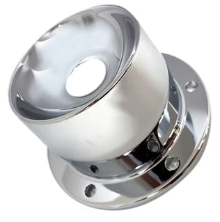 Chrome Plated Billet Aluminum Front Oil Cap Cover for 5-1/2” Bolt Pattern