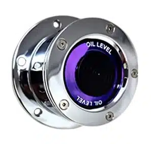 Chrome Plated Billet Aluminum Purple Window Oil Cap Cover
