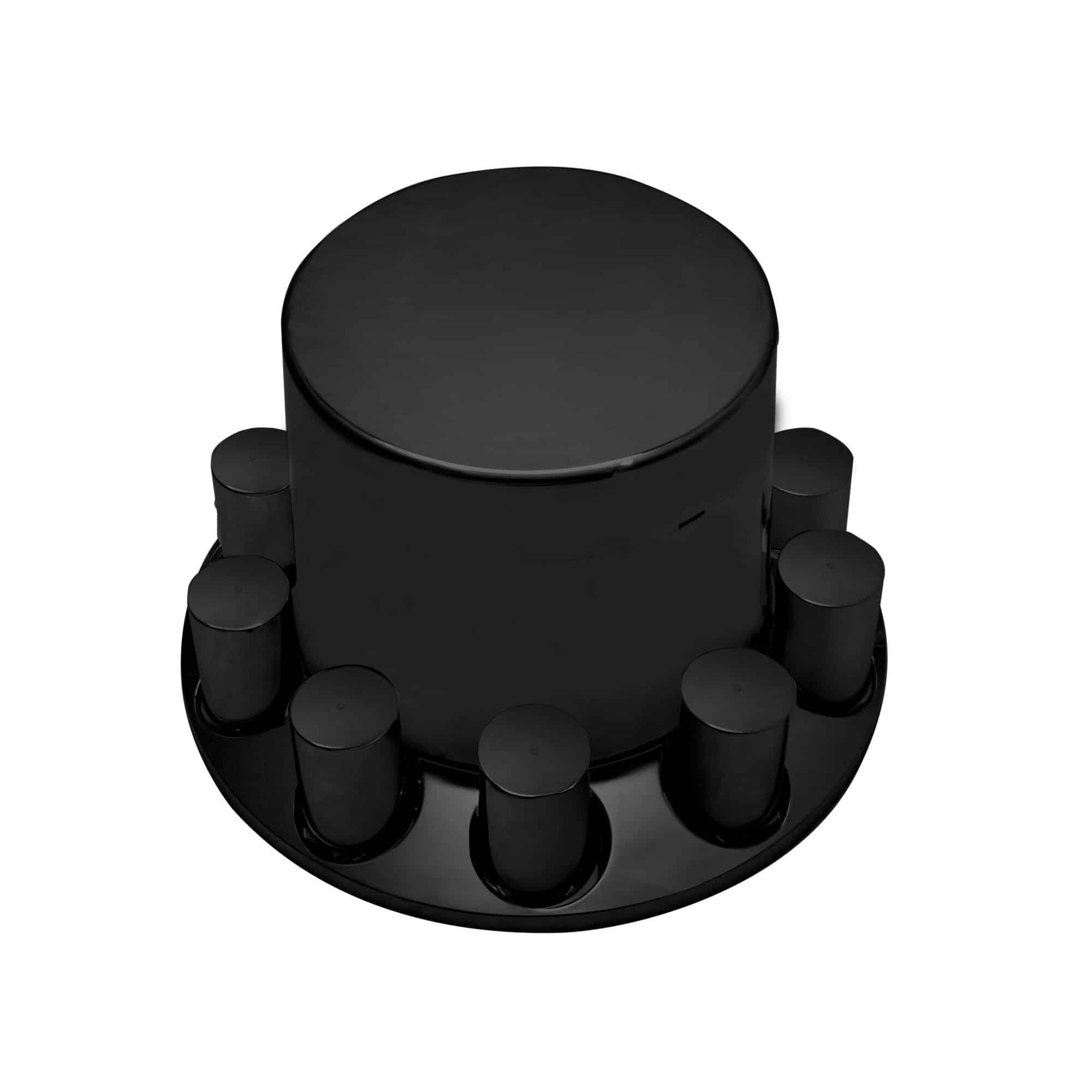 Black Flat Top ABS Axle Cover Kit - Image 3