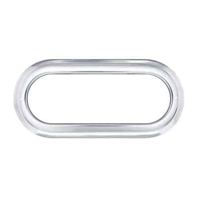 6" Oval Stainless Steel Bezel