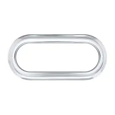 6" Oval Stainless Steel Bezel