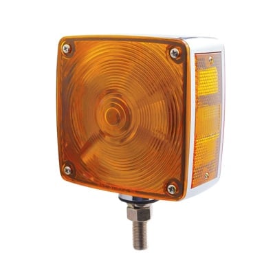 2 Face Square Amber / Red Light