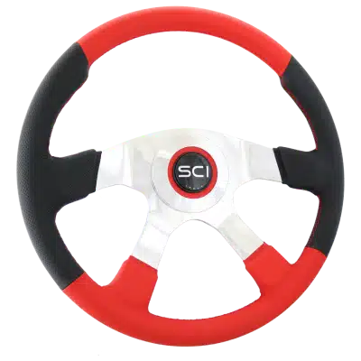 18" Leather Red Comfort Steering Wheel