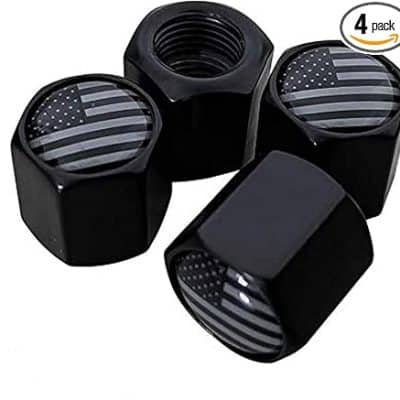 Black Flag Valve Stem Cover