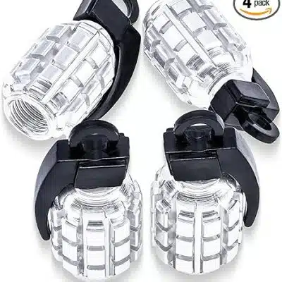 Chrome Grenade Valve Stem Cover
