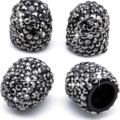 Black Dazzle Valve Stem Cover