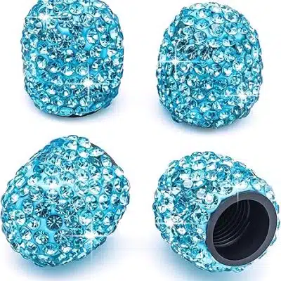 Teal Dazzle Valve Stem Cover