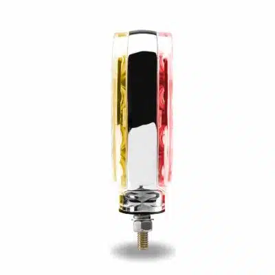 2 Face 4" Amber/Red with Clear Lens