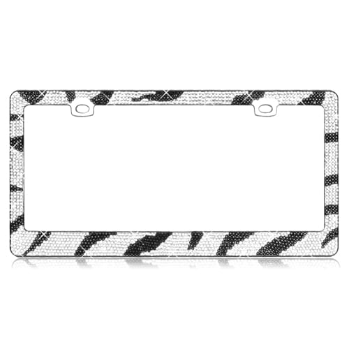 Zebra Black/Clear Diamond Frame » 75 Chrome Shop