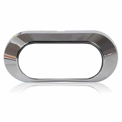 Chrome Low Strobe Bezel for Maxxima 3 Diode Strobes