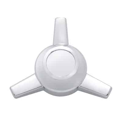 Chrome Metal 3 Straight Bar Spinner
