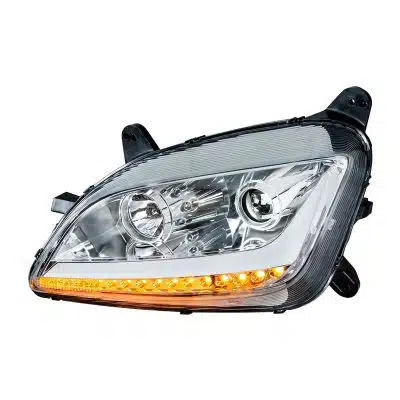 Peterbilt 579 Chrome Projection Headlight with LED Position Light & Signal