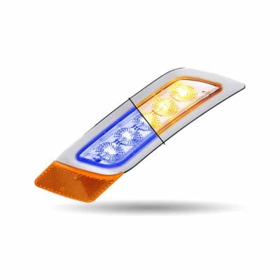 Amber/Blue Turn & Marker LED Fender Light