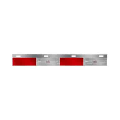 24" Straight Aluminum Top Plate with Reflective Tape