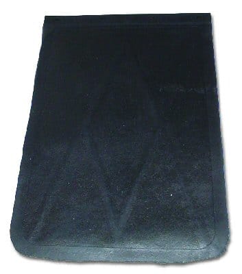30" Plain Black Rubber Mudflap