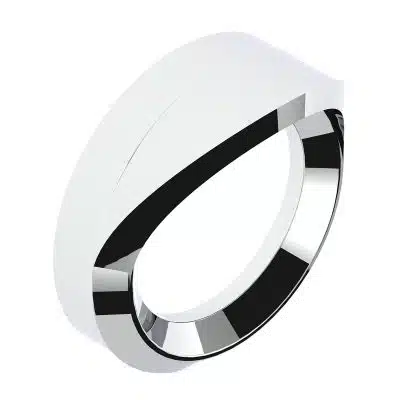 Chrome Plastic Small Gauge Bezel With Visor For 1996-2010 Freightliner Century