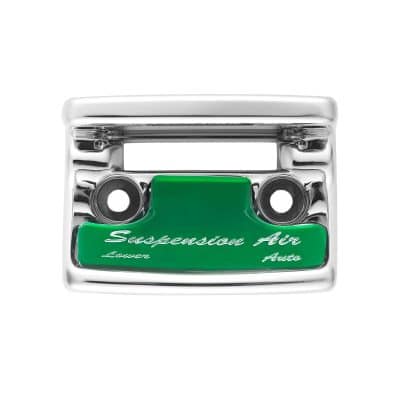 Freightliner Classic Chrome Plastic Suspension Air Switch Guard with Glossy Sticker