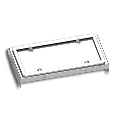 Freightliner Cascadia Stainless Single License Plate Holder