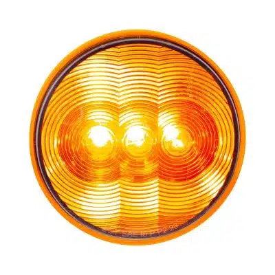 Amber 4" Round 3 LED Light