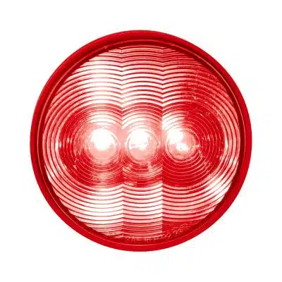 Red 4" Round 3 LED Light