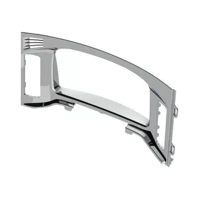 Freightliner Cascadia Chrome Plastic Center Dash Instrument Bezel