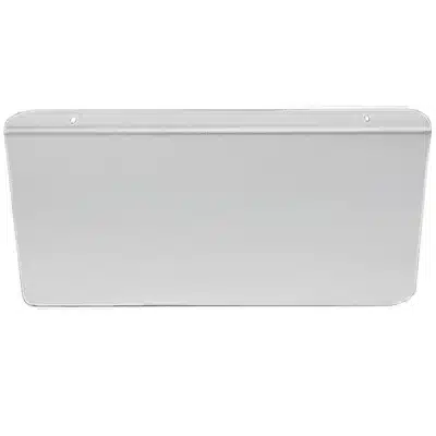 4" X 11" Stainless Steel Permit Panel with Flange