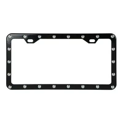 Black Rivet 2 Hole Tag Frame