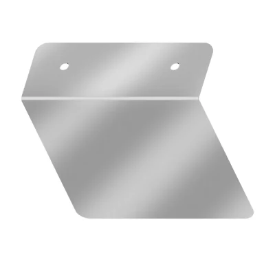 4" x 4" Stainless Steel Permit Panel with Flange
