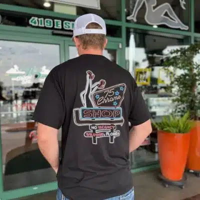 75 Chrome Shop No Vacancy Neon Shirt