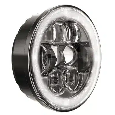 5 3/4" Round Black Headlight JW Evolution