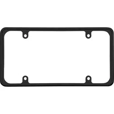 Black Perimeter License Plate Frame