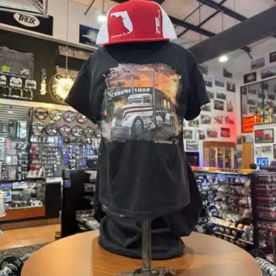 Youth 75 Chrome Shop Lifetime Black Truck Shirt