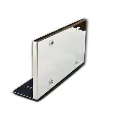 Stainless Flanged Box End License Plate Holder