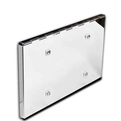 Peterbilt 379 Stainless Hinged License Plate Holder