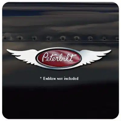 Peterbilt Double Wing Stainless Emblem Trim