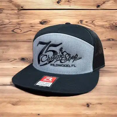 75 Chrome Shop 7 Panel Lady Logo Hat