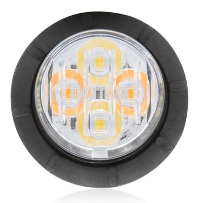 1.25" Clearance Marker & Strobe Light - Amber/White LED