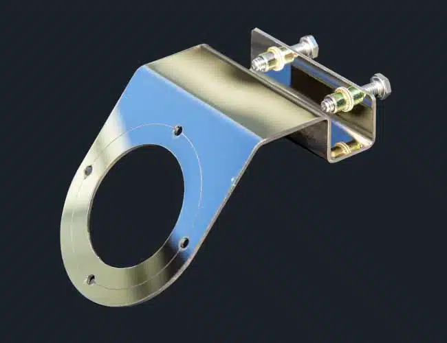 Under Frame Angled Down 50 Degree Watermelon Light Bracket