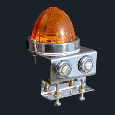 Under Frame Downward 90 degree Light Bracket w/1-Watermelon & 2-3/4" Light Holes