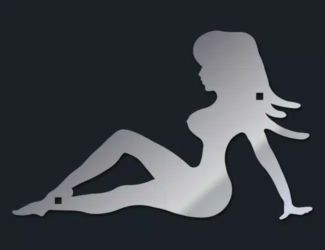 Sexy Girl Mudflap Model